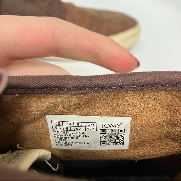 Toms brown leather‎ chukka boots size 9.5 main image 7